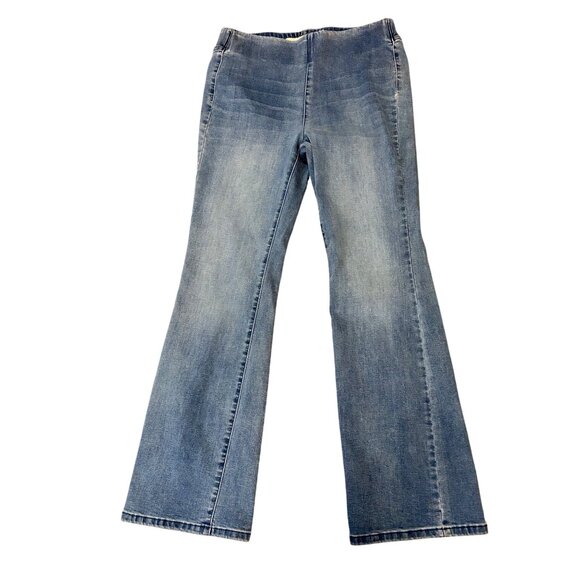 Soft Surroundings Ultimate Denim Pull-On Bootcut Jeans Small - Picture 2 of 5
